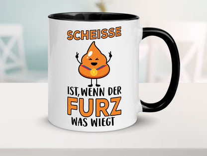 Scheisse ist lustiger Spruch Geschenk Humor Geschenkidee Tasse