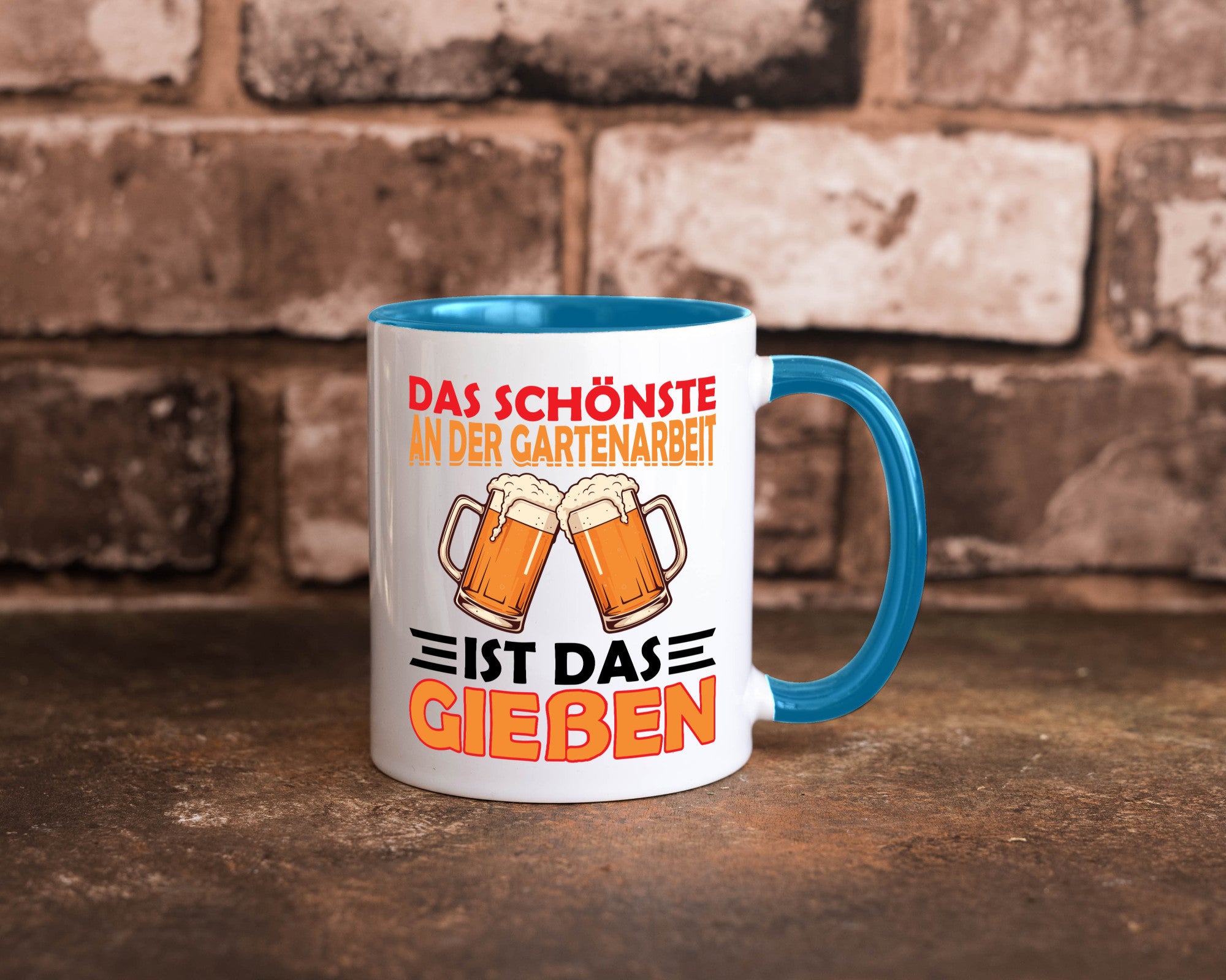 Das schönste an gartenarbeit ist Gießen | Biertrinker Geschenkidee Arbeit