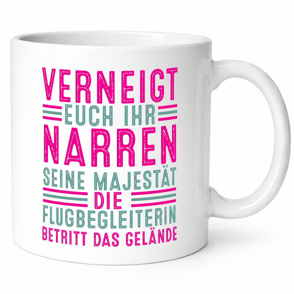 Verneigt euch: Flugbegleiterin | Stewardess Flughafen v2 lustiger Spruch