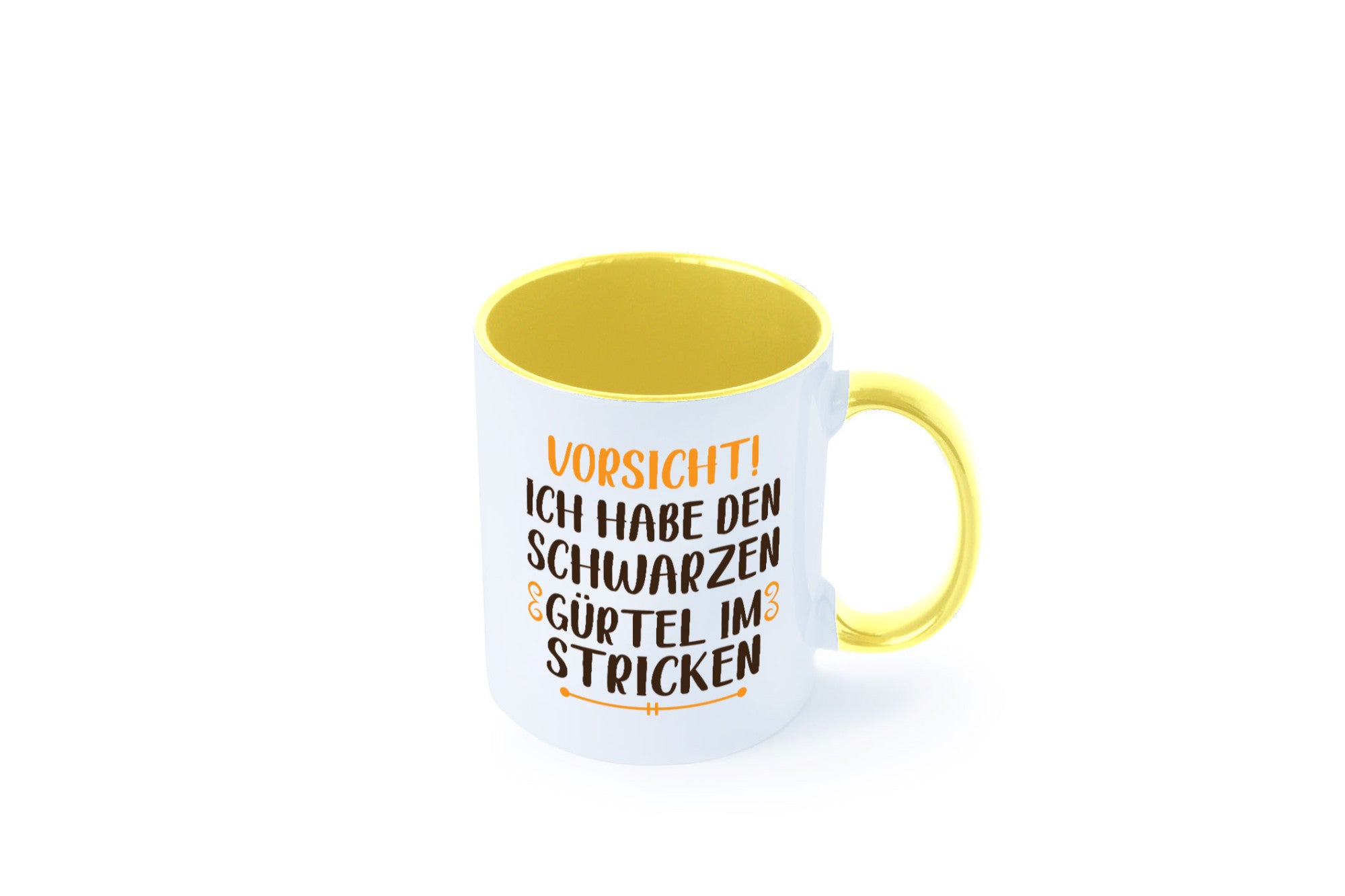 Schwarzen Gürtel im Stricken | Stricknadel lustiger Spruch Geschenk Humor