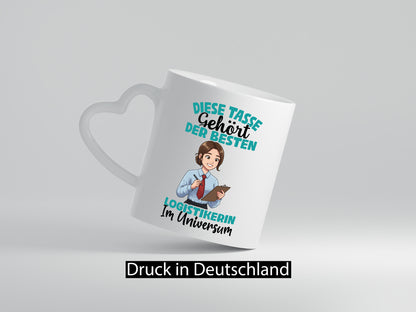 Im Universum: Logistikerin | Logistik lustig Humor Geschenkidee Geschenk Tasse