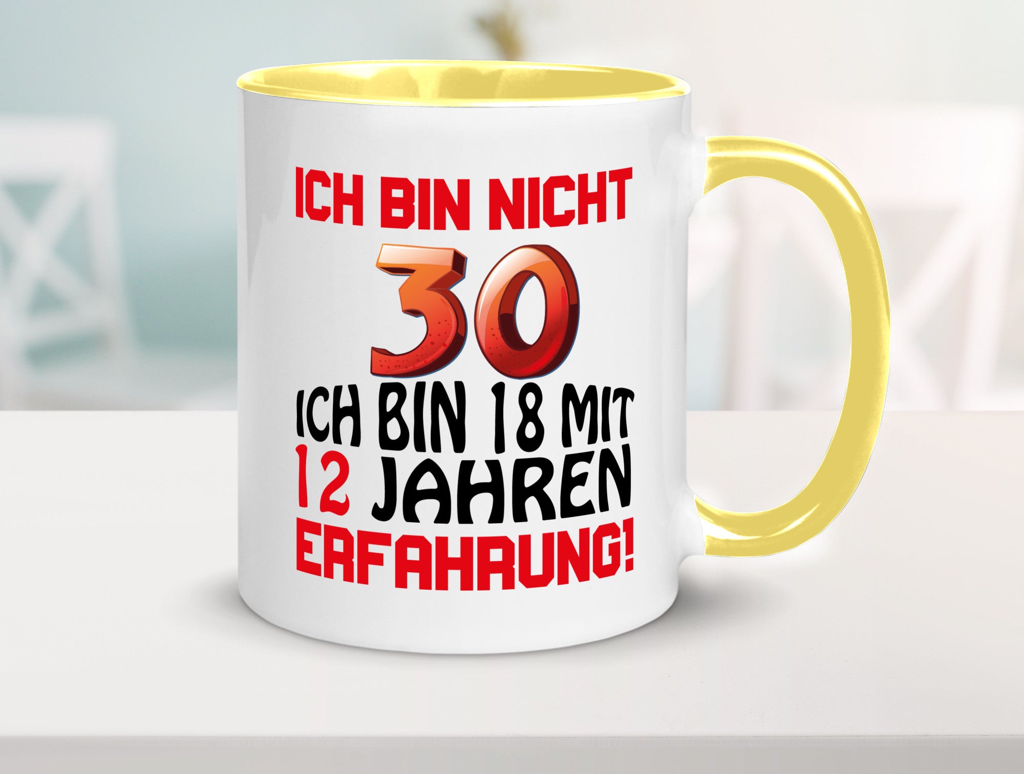 Ich bin nicht 30. lustiger Spruch Geschenk Humor Geschenkidee Tasse