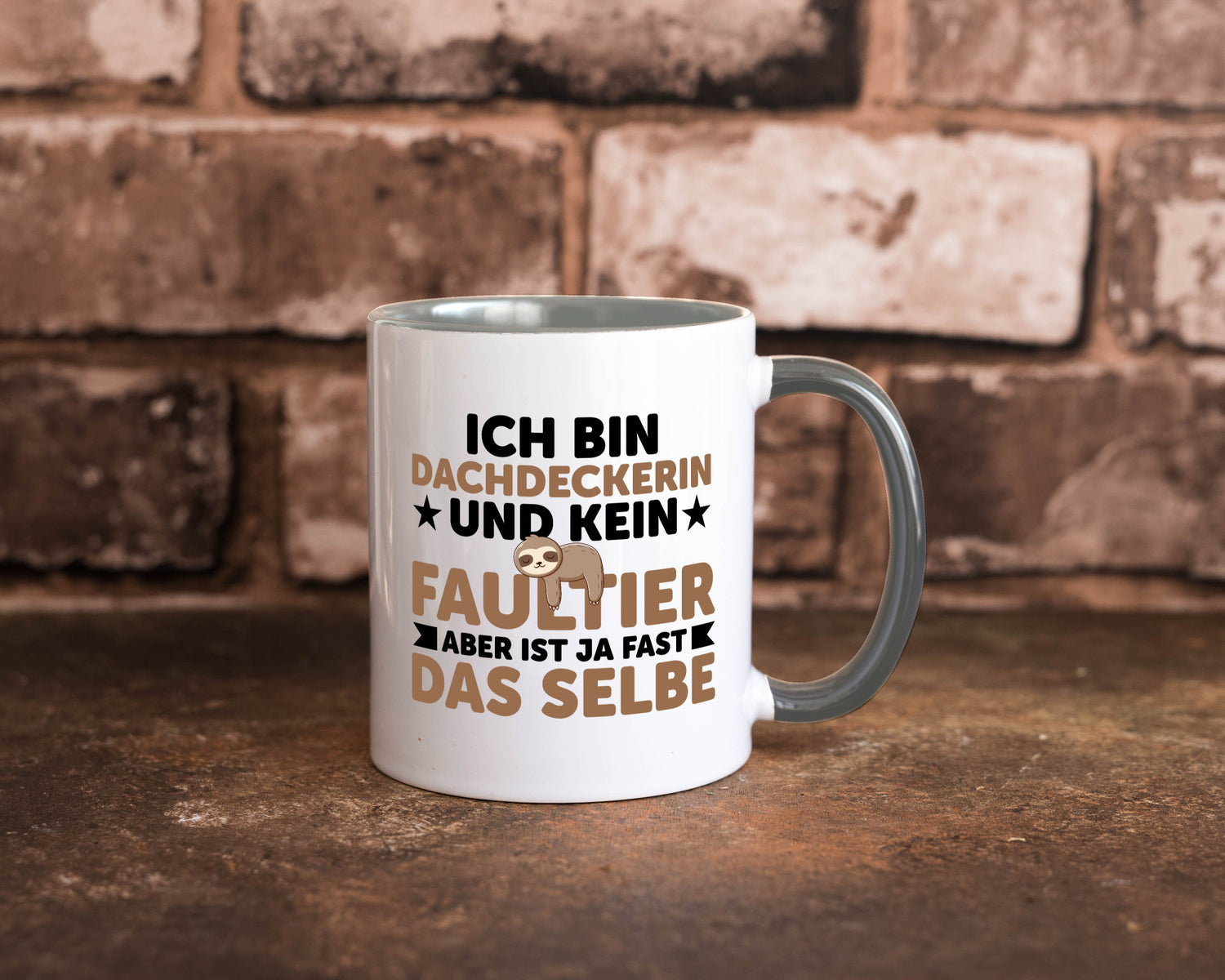 Ich bin kein Faultier: Dachdeckerin | Dachbau Hausbau Humor Tierliebhaber