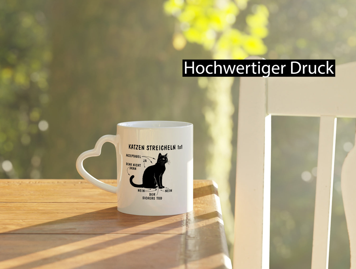 Katzen Streicheln | 1x1 Katze Humor Tierliebhaber Geschenkidee Tasse