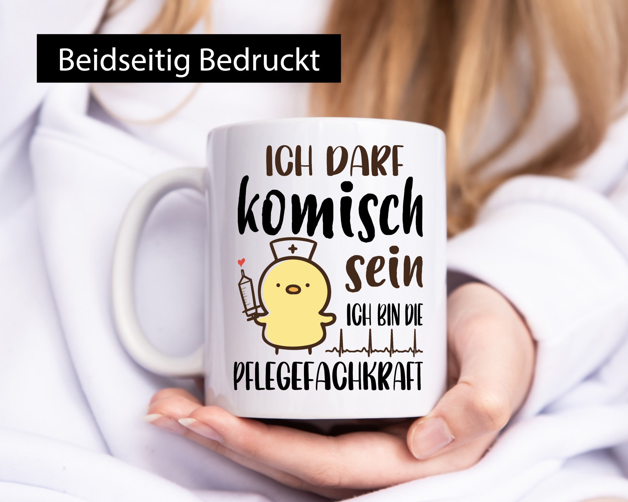 Ich darf kommisch sein | Pfelegekraft Altenpflegerin Geschenk Humor