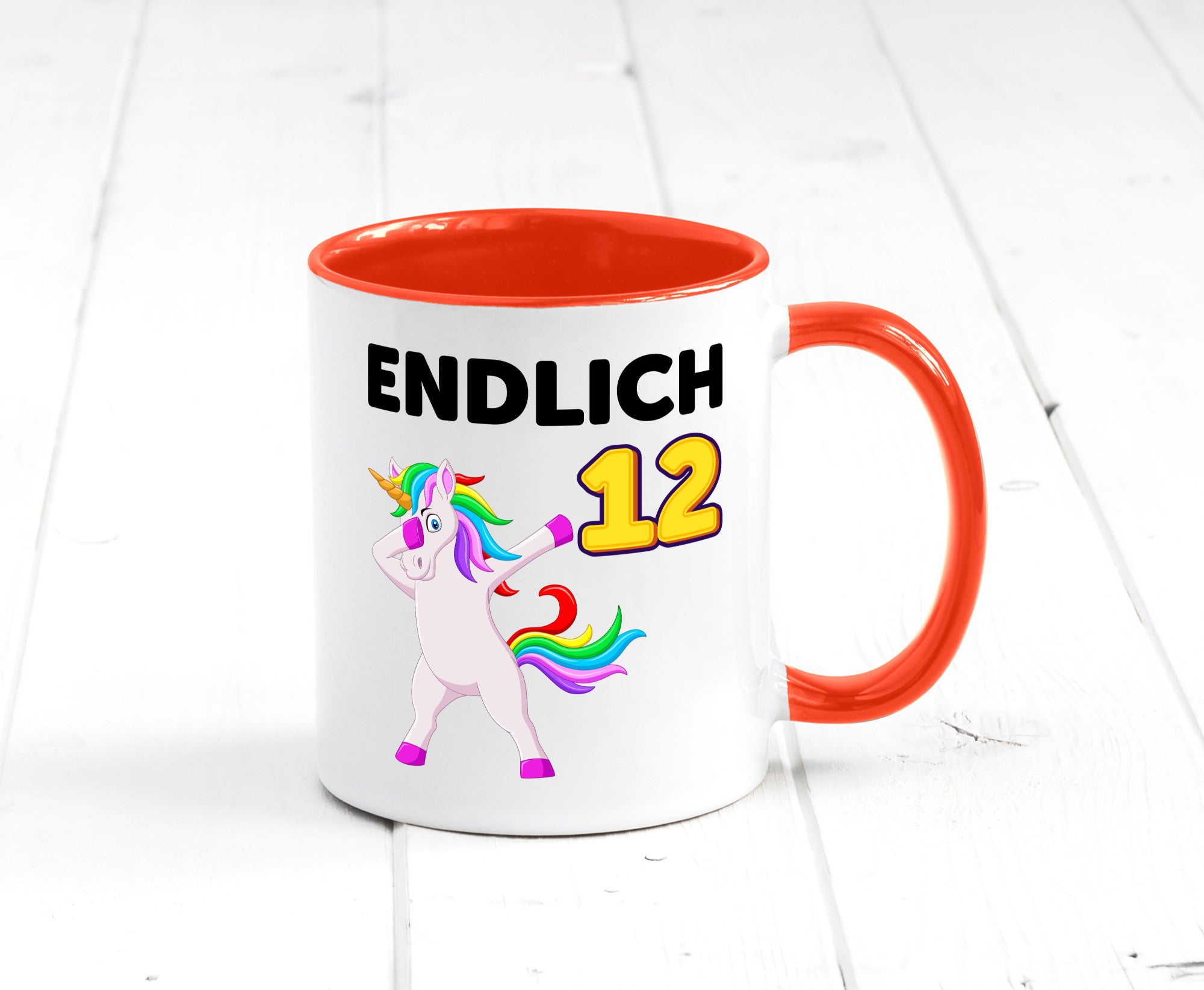 12. Geburtstag | endlich 12 Jahre Einhorn Mädchen lustig Geschenkidee Geschenk