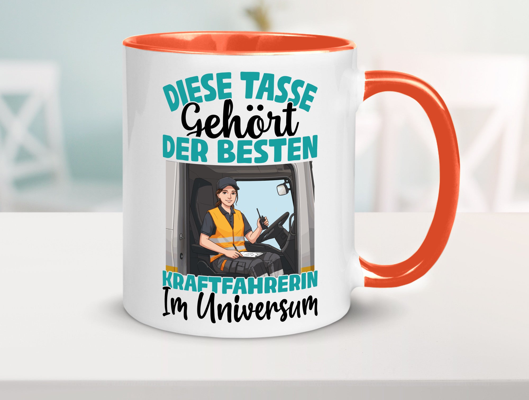 Im Universum: Kraftfahrerin | Lastwagen LKW lustig Humor Geschenkidee Geschenk