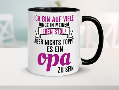 Opa Tasse | Stolzer Großvater Vatertag Enkelkinder Geschenk Familie