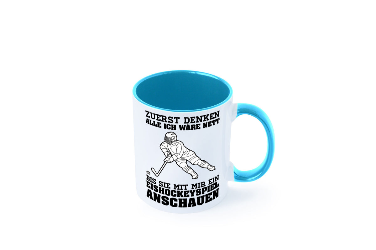 Eishockeyspiel | Eishockeyfan Tasse Eishockeyspieler Humor Geschenkidee