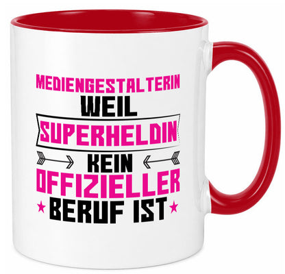 Superheldin Mediengestalterin | Medien lustiger Spruch Geschenk Humor