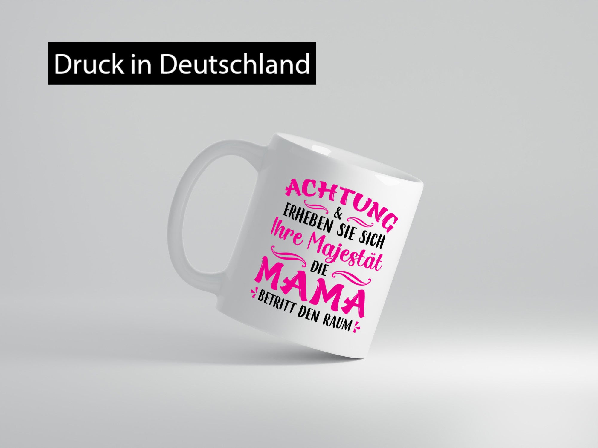 Achtung erheben sie sich | mama betritt den Raum lustig Familie Geschenkidee