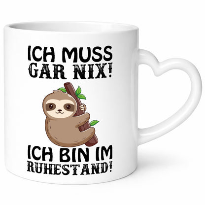 Ich bin im Ruhestand Humor Jubiläum Geschenkidee Tasse