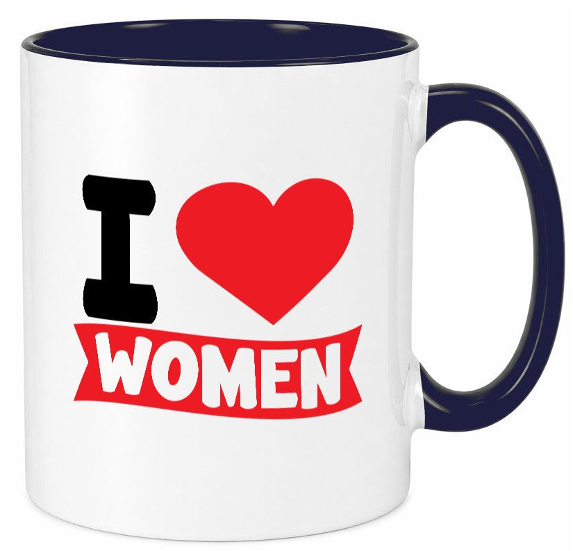 I love woman | Frauen Ich liebe v2 lustig Familie Geschenkidee Geschenk Tasse