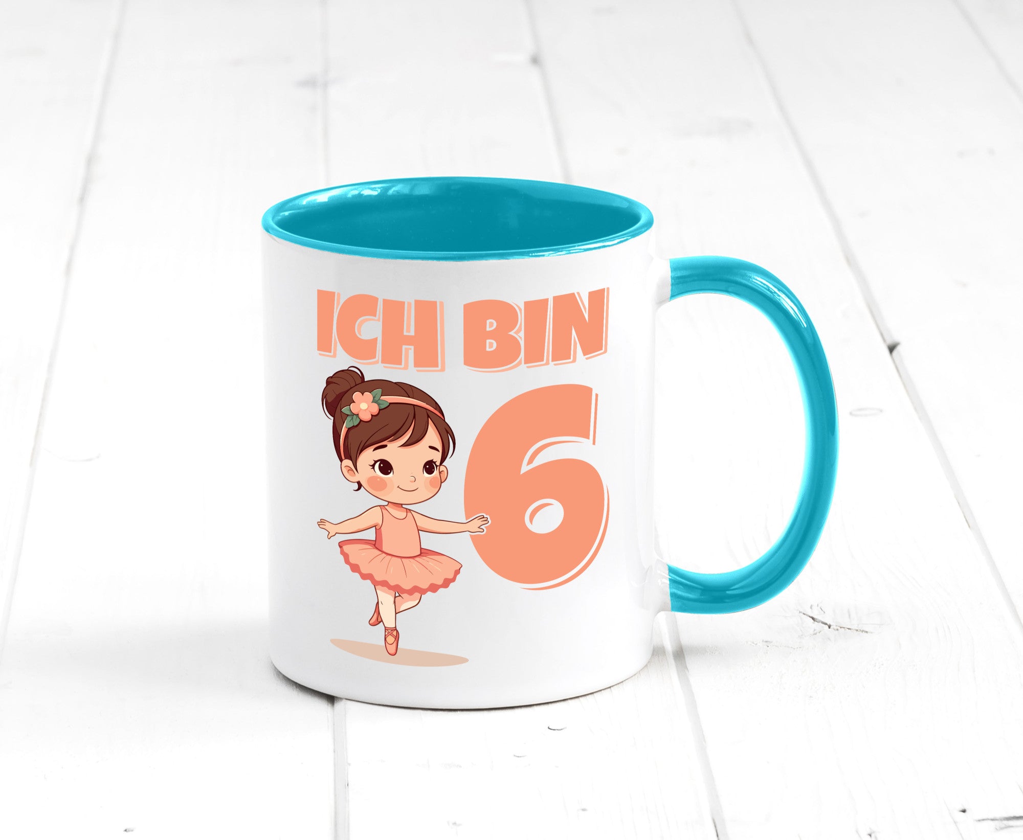 6 Geburtstag | Jahre Ballerina Mädchen Ballet lustig Geschenkidee Geschenk Tasse