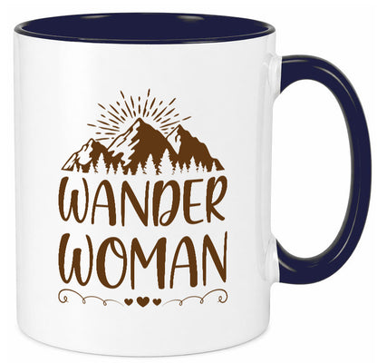 Wander Woman | Berge Herzen Geschenk Familie Geschenkidee lustiger Spruch Tasse