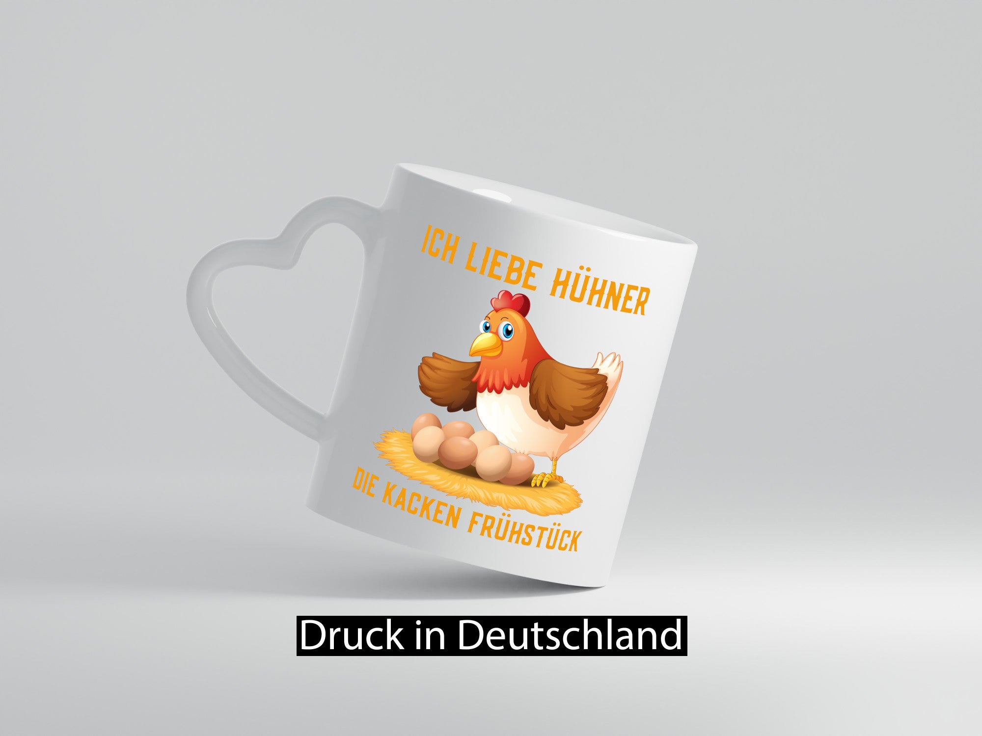 Ich liebe Hühner | Eier Frühstück Huhn Comic Witz Geschenk Humor Geschenkidee