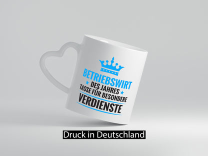 Besonderer Verdienst: Betriebswirt | Betriebswirtschaft Geschenkidee Humor Tasse