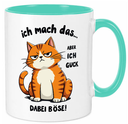 Ich guck dabei Böse | Katze Ironie Geschenk Tierliebhaber Humor lustiger Spruch