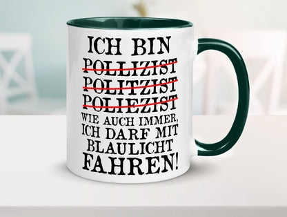 Ich bin Polizist | Blaulicht Polizei Beruf Streife lustig Arbeit Kollegen Büro