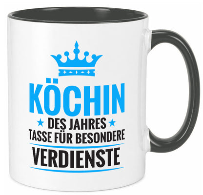 Besonderer Verdienst: Köchin | Chefköchin Chefkoch Geschenkidee Arbeit Kollegen