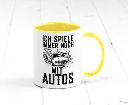Spiele noch mit Autos | Werkstatt Werkzeug Mechaniker lustiger Spruch Geschenk