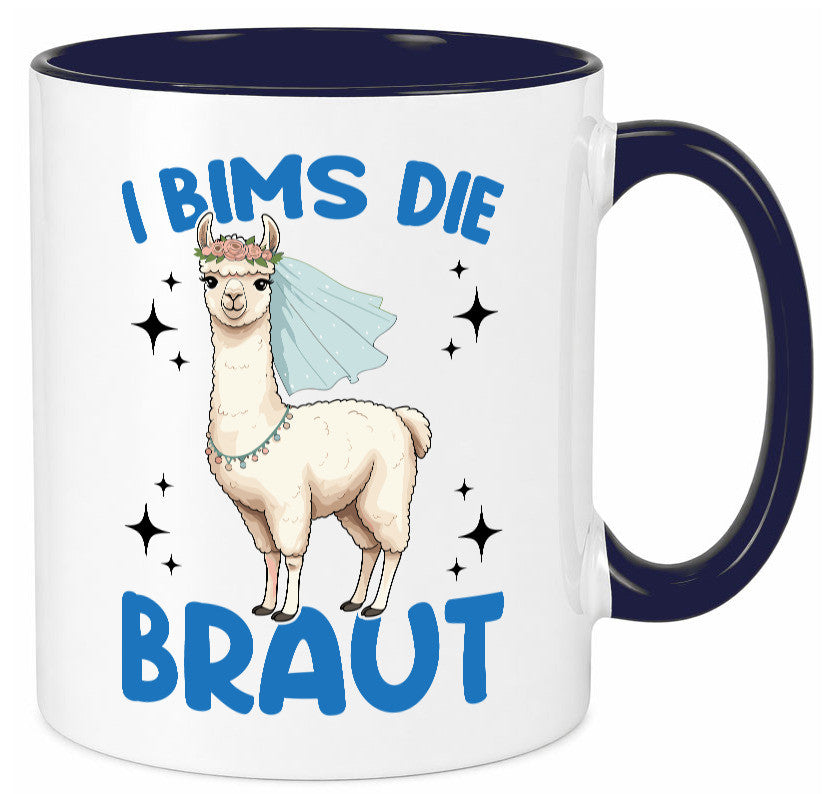 I Bims die Braut | Lama JGA Hochzeit lustig Humor Geschenkidee Geschenk Tasse