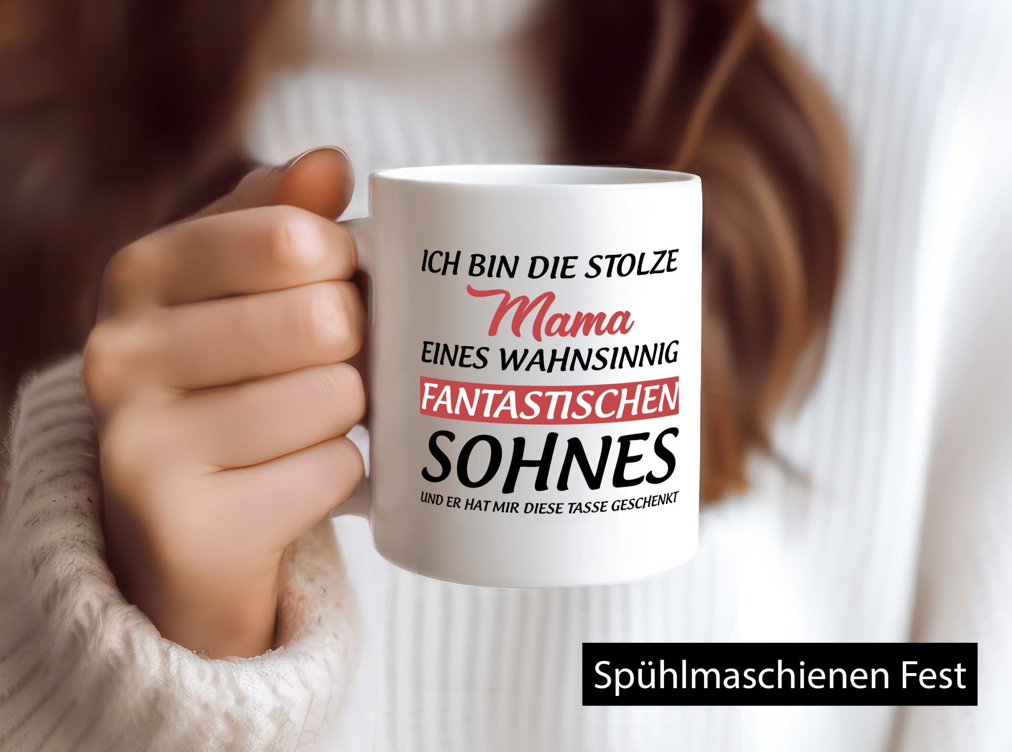 Stolze Mama | Sohn hat mir diese Tasse geschenkt Geschenkidee Familie Humor