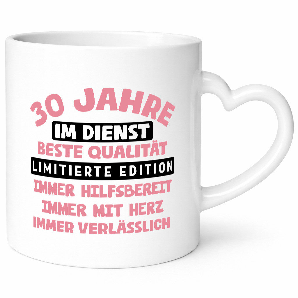 30 Jahre im Dienst | Jubiläum Arbeit v11 Humor Kollegen Büro Geschenkidee Tasse
