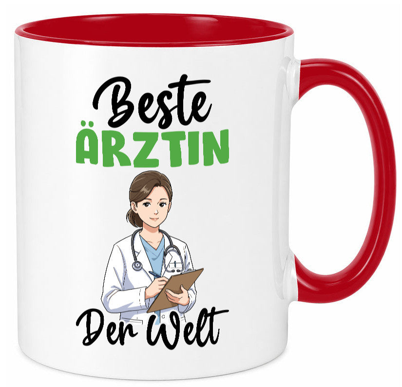 Beste Ärztin | Medizin Doktorin Fachärztin v2 Humor Geschenkidee Tasse