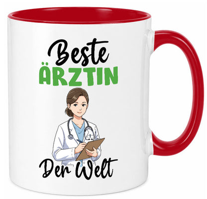 Beste Ärztin | Medizin Doktorin Fachärztin v2 Humor Geschenkidee Tasse