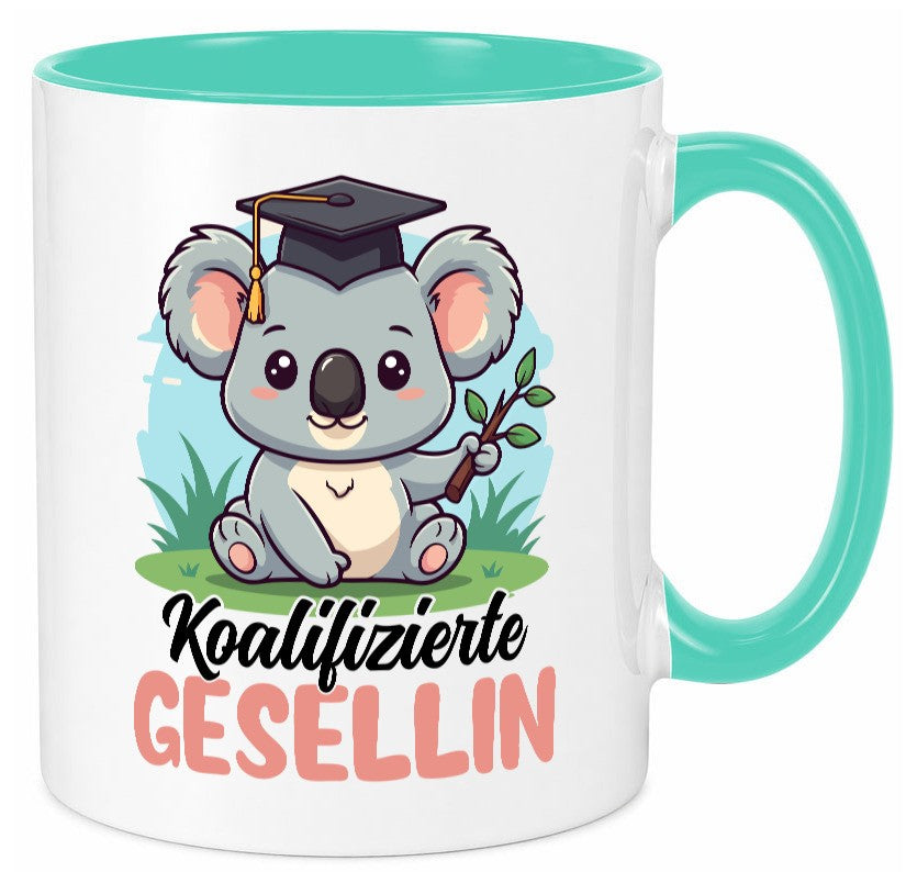 Koalifizierte Gesellin | Handwerkerinnen Geschenkidee Humor Tasse