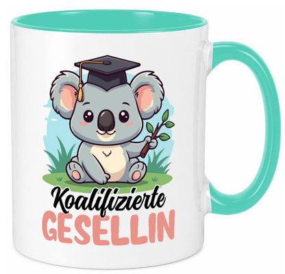 Koalifizierte Gesellin | Handwerkerinnen Geschenkidee Humor Tasse