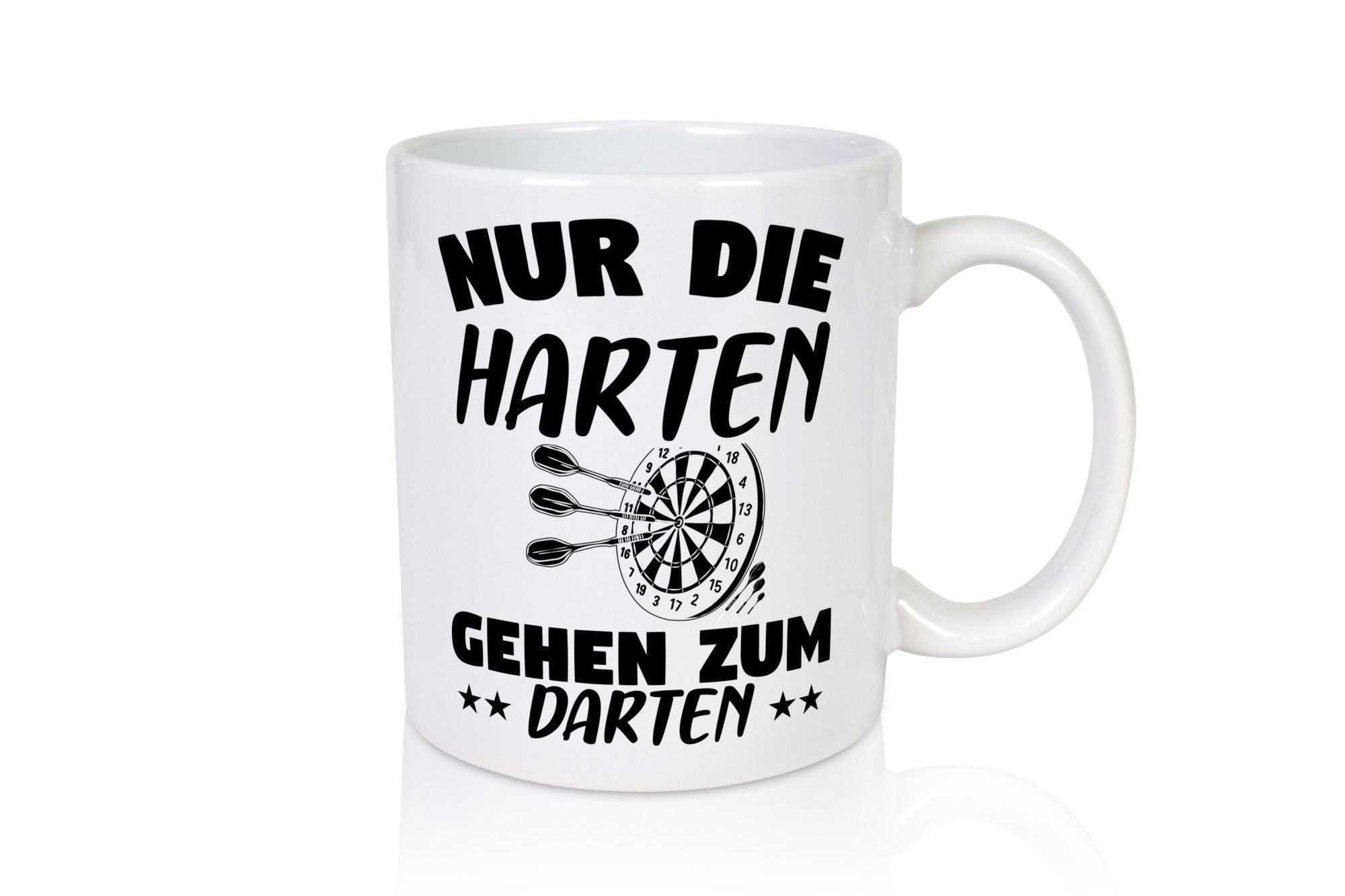 Die Harten gehen zum Darten | Dart Tasse Dartspieler Geschenkidee Humor