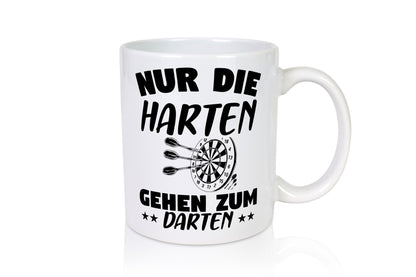 Die Harten gehen zum Darten | Dart Tasse Dartspieler Geschenkidee Humor