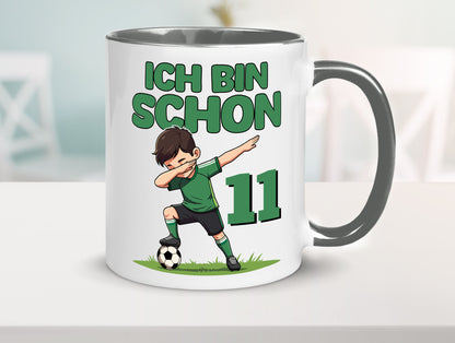 11. Geburtstag | 11 Jahre Fußballer Geschenkidee Humor Tasse