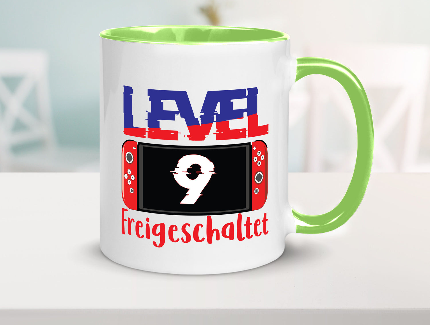Level 9 Freigeschaltet | 9. Geburtstag Zocker Gamer Humor Geschenkidee Tasse