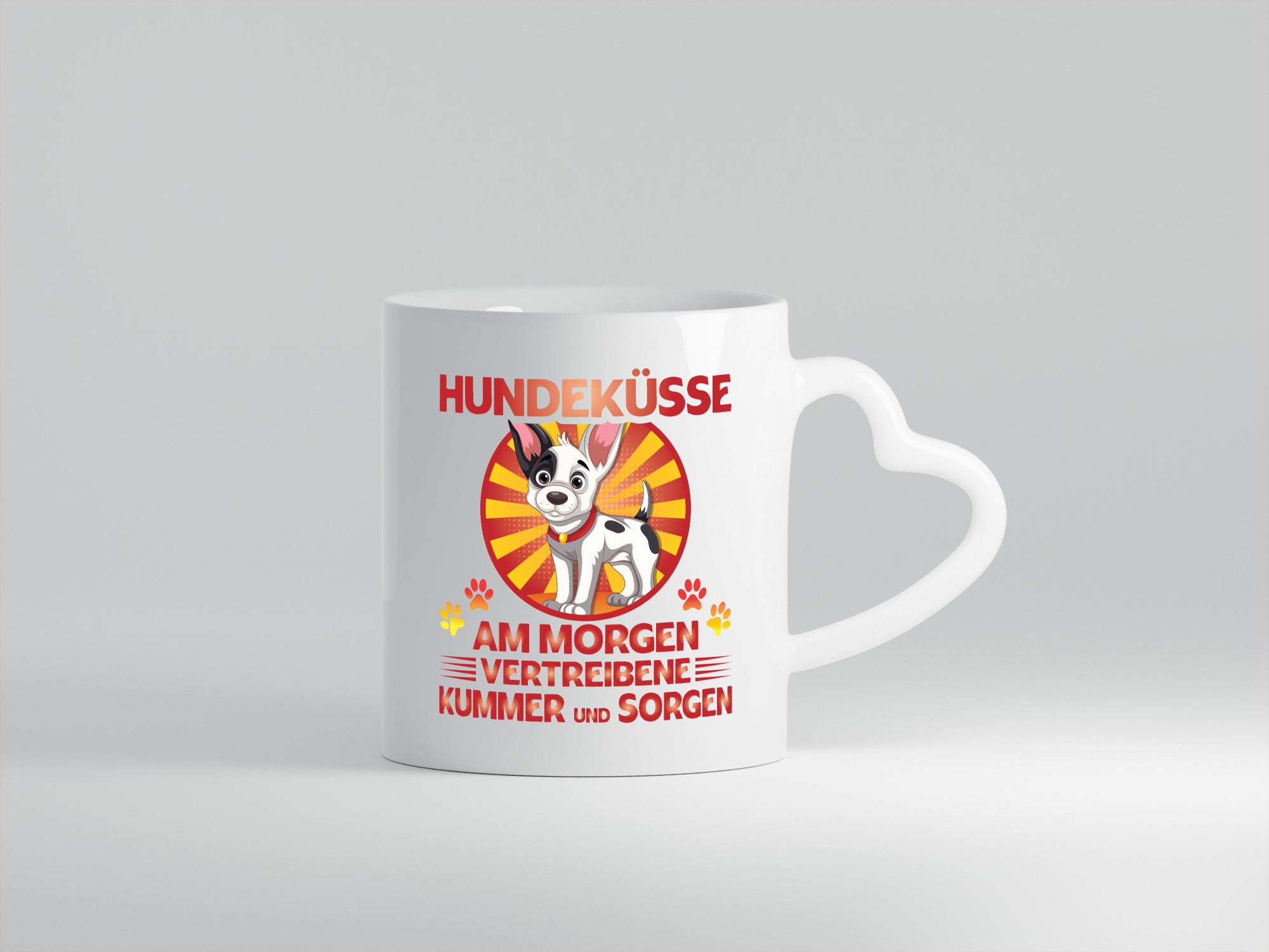 Hundeküsse am Morgen vertreiben kummer und Sorgen | Hund Geschenk Tierliebhaber
