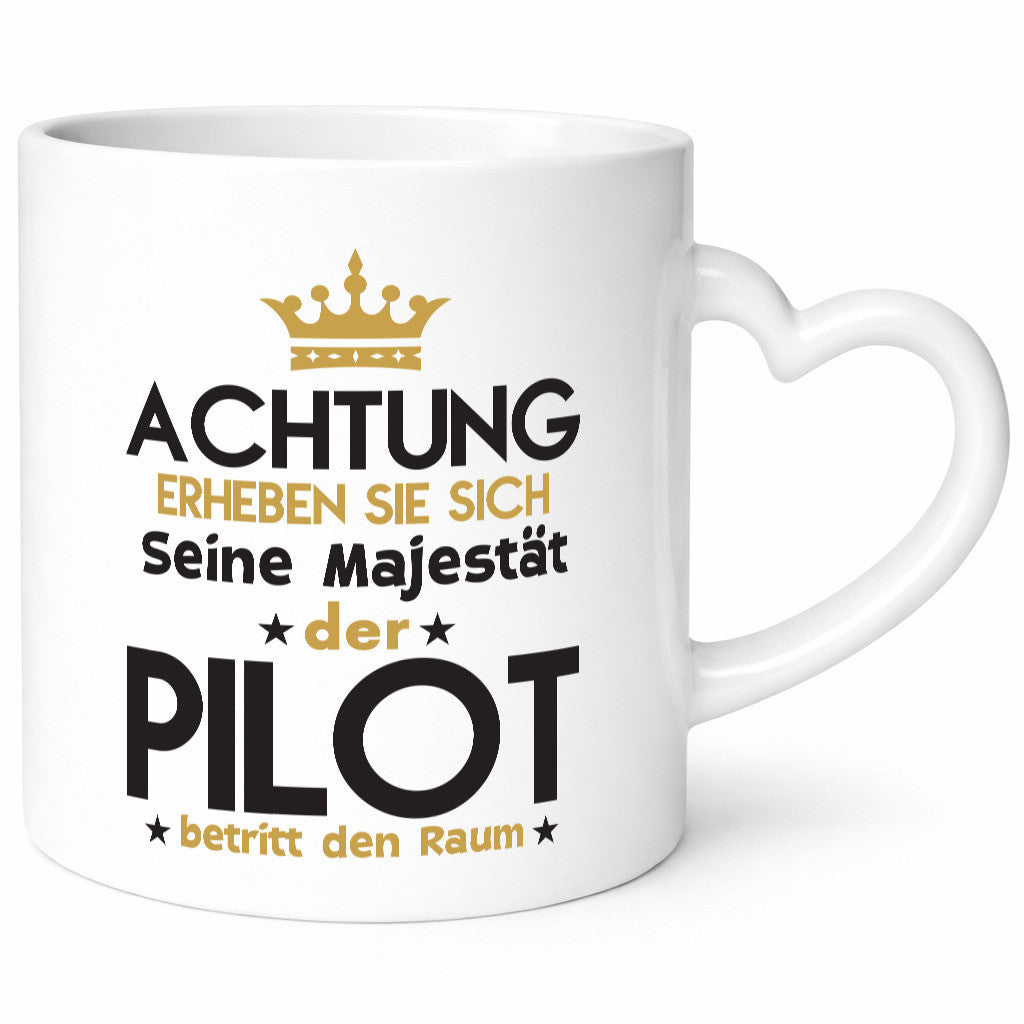 Seine Majestät Pilot | Flugzeug Piloten Geschenkidee Humor Tasse