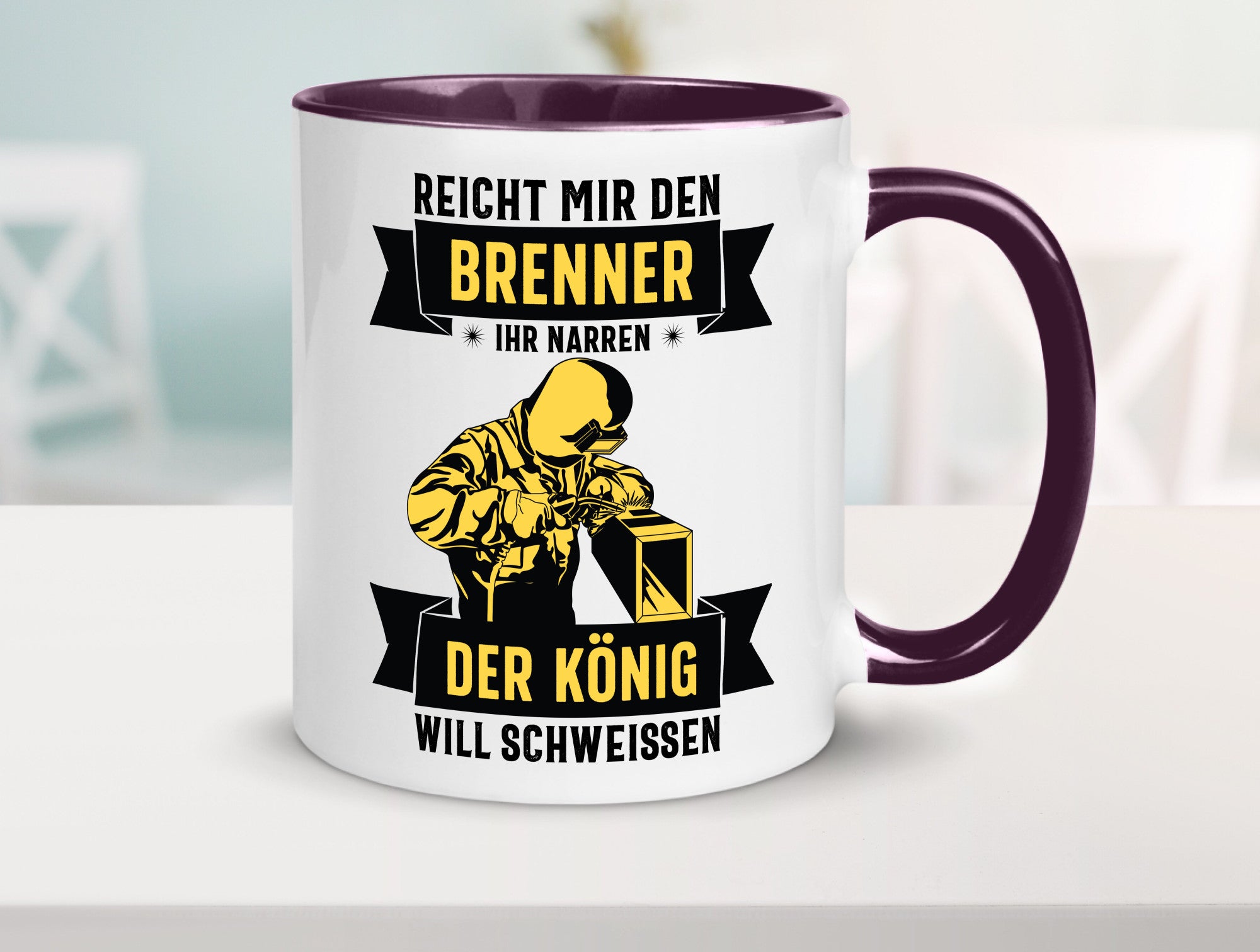 König will schweissen | Schweisser Sterne lustiger Spruch Geschenk Humor