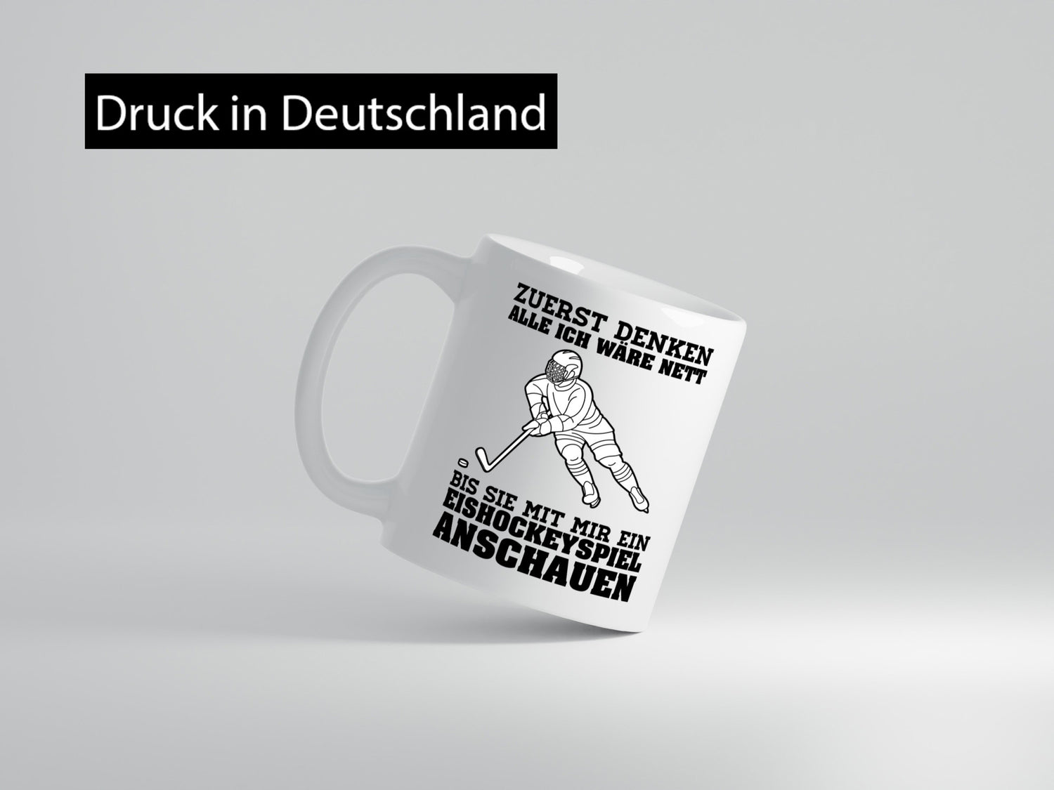 Eishockeyspiel | Eishockeyfan Tasse Eishockeyspieler Humor Geschenkidee