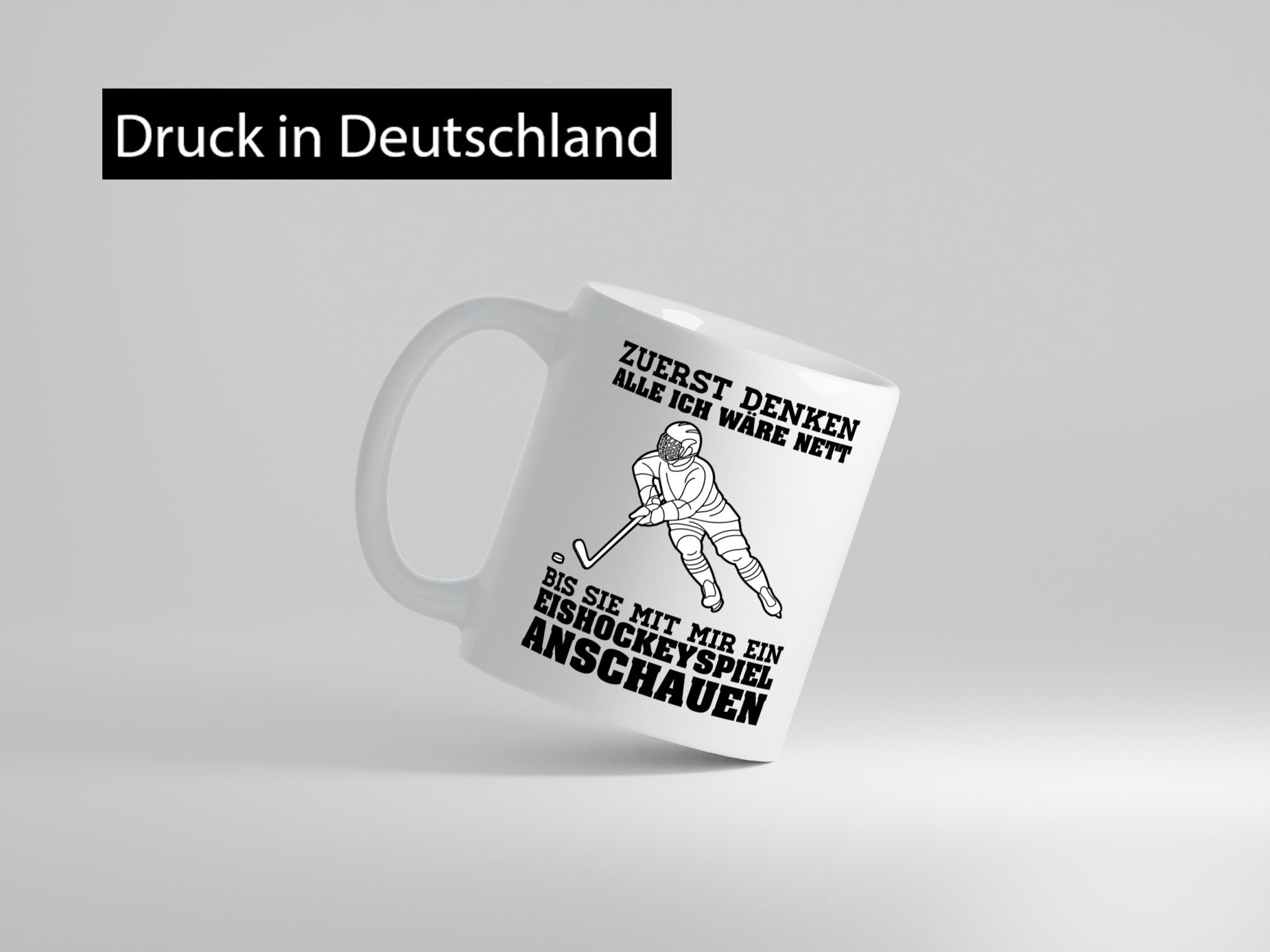 Eishockeyspiel | Eishockeyfan Tasse Eishockeyspieler Humor Geschenkidee