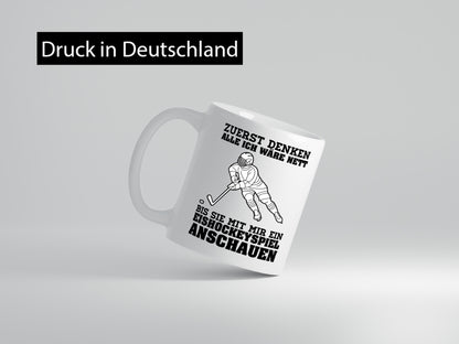 Eishockeyspiel | Eishockeyfan Tasse Eishockeyspieler Humor Geschenkidee