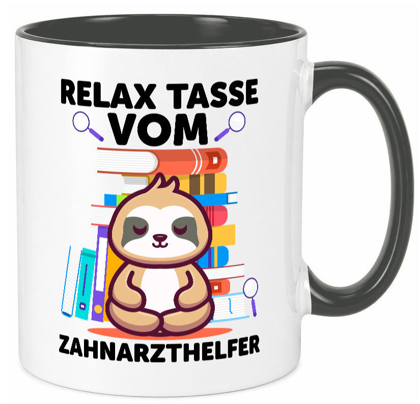 Relax Tasse: Zahnarzthelfer | Zahnmedizin lustig Humor Geschenkidee Geschenk