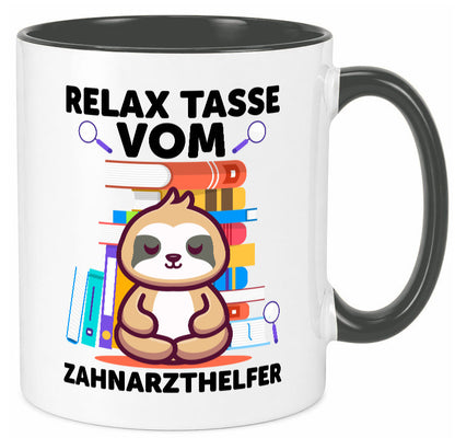 Relax Tasse: Zahnarzthelfer | Zahnmedizin lustig Humor Geschenkidee Geschenk
