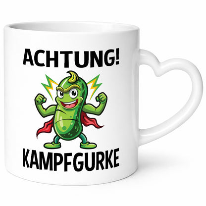 Achtung Kampfgurke | Kult Lustige Gurke v2 Humor Geschenkidee Tasse