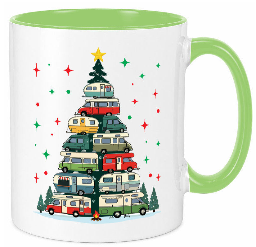 Camper | Camping Weihnachten Fahrzeuge Baumlichter v2 lustig Humor Geschenkidee