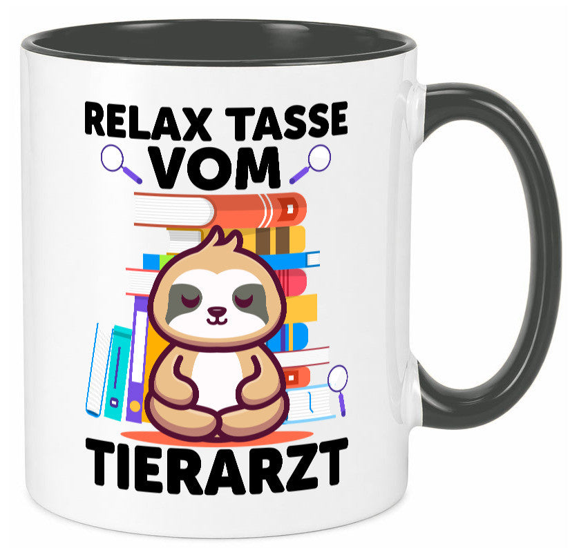 Relax Tasse: Tierarzt | Tiermedizin Mediziner Geschenkidee Tierliebhaber Humor
