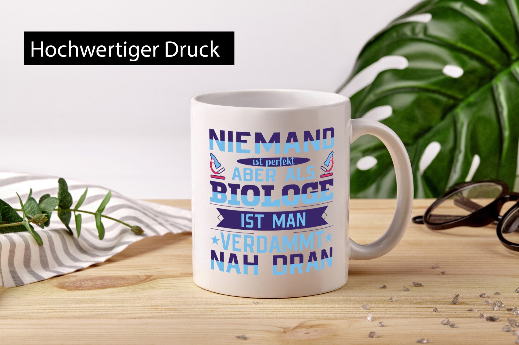 Biologist - Almost Perfect | Microscope Humor Gift Mug