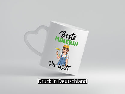 Beste Malerin | Malerinnen v2 Geschenk Humor Geschenkidee lustiger Spruch Tasse