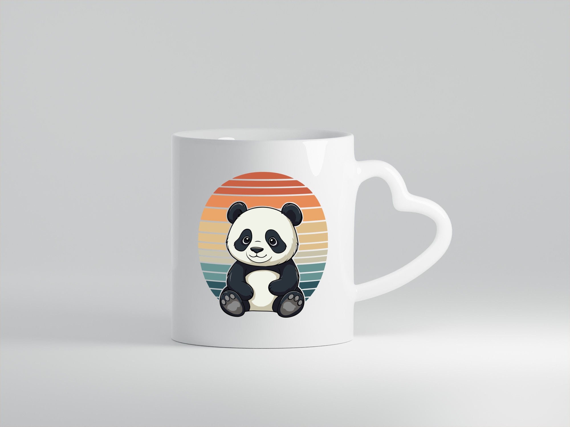 Panda Bär | Retro Vintage sunset v2 lustiger Spruch Geschenk Humor Geschenkidee